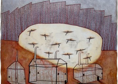 ZONAS AISLADA 2022 50”x 57” Acrylic on canvas